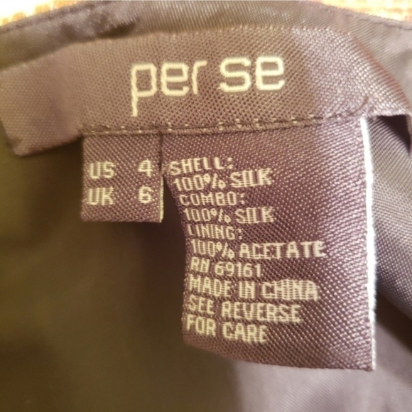 Per Se Silk Taffeta Leopard Print Dress Bow Embellished - Picture 8 of 15